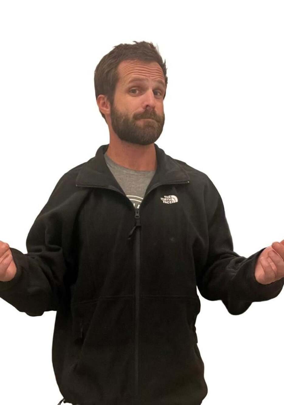 The North Face Fleece Full Zip Jacket Size L Black